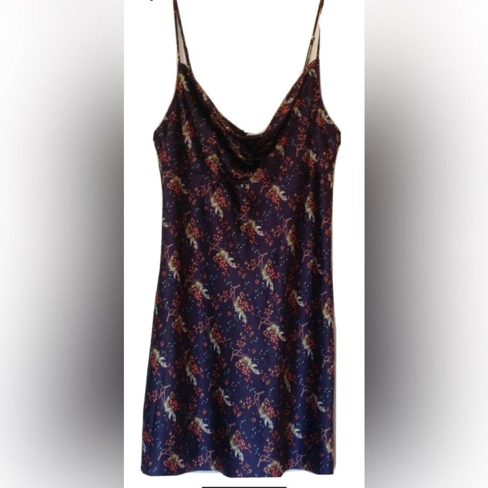 Victoria's Secret nightie, navy with birds on a branch, size S EUC